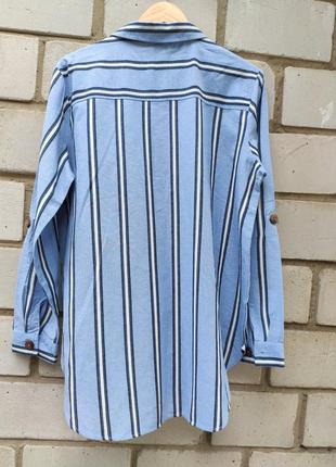 Качественная коттоновая блуза с пуговицами р. l-xl8 фото