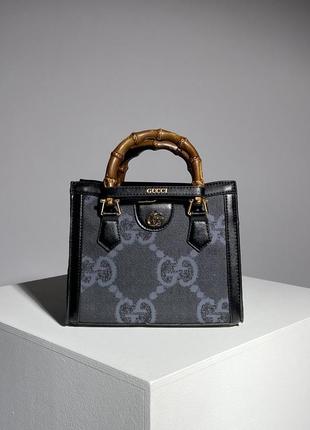 Жіноча сумка mini grey/black