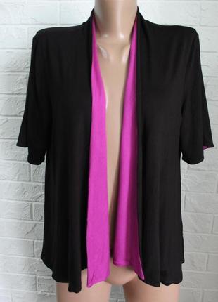 Двостороння трикотажна кофточка happy в ідеальному стані 3-4xl