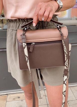 Сумка на довгій ручці cross-body сумочка трендова і стильна кроссбоди david jones3 фото