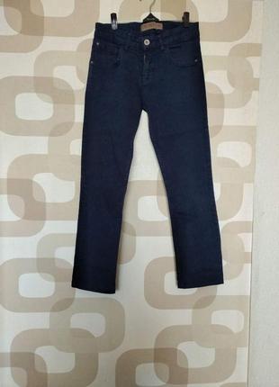 Кружевные зауженные джинсы or jns.размер 30.( 44 - 46). цвет темно синий