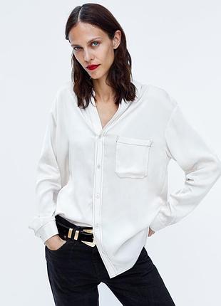 Рубашка блуза zara размер м