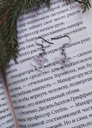 Серьги с эпоксидной смолы тренд различная форма