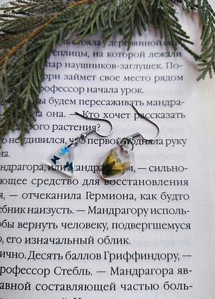 Серьги из эпоксидной смолы тренд разная форма