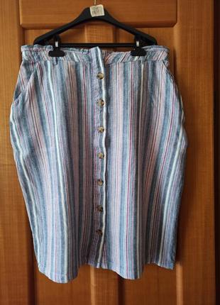 Юбка из льна и вискозы