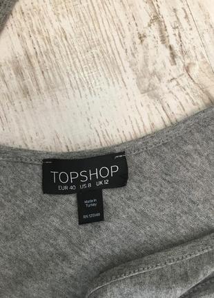 Платье летнее серое topshop, р. xs-s6 фото