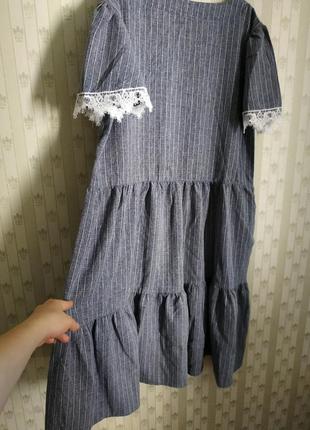 Платье волан 48-50 размер.7 фото