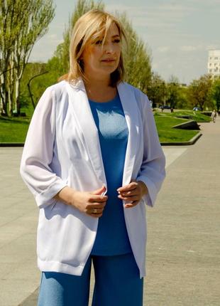 Жакет - накидка з шифону . без застібки.