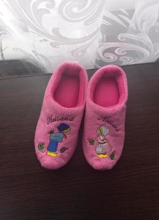 Домашние тапочки с задником, стелька 16-17см