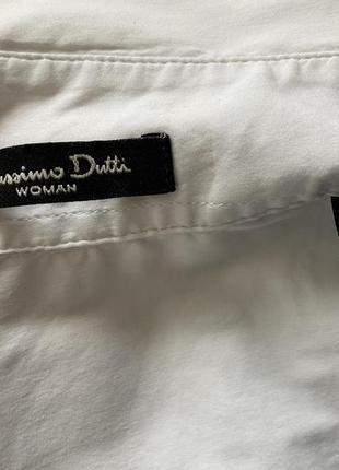 Біла рубашка з еластамом від бренду massimo dutti3 фото