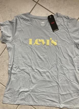 Levi’s оригинал из ничечины, голуба с желтым логотипом l