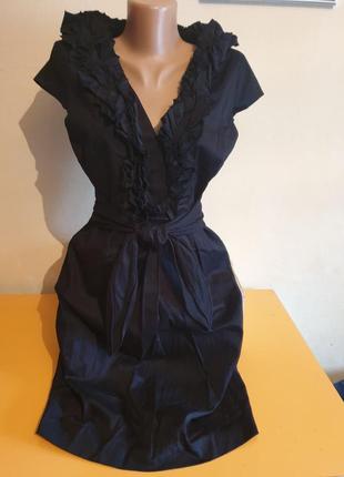Коттоновое платье с рюшами6 фото