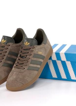 Мужские кроссовки adidas gazelle brown 41-42-43-44-45