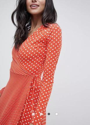 Сукня міді в горох asos5 фото