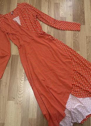 Сукня міді в горох asos6 фото