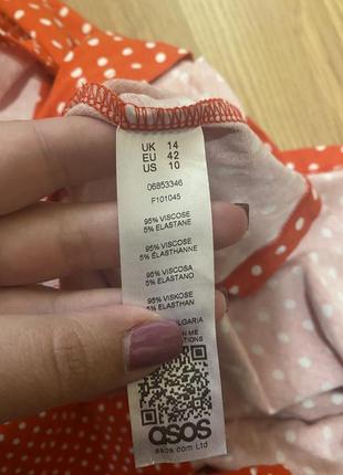 Сукня міді в горох asos9 фото