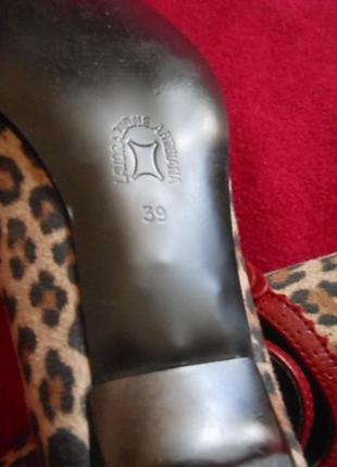 Шикарные леопардовые туфли! с натуральной кожей!5 фото