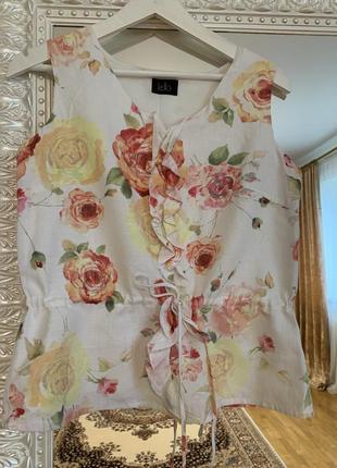 Красива блузка з льону2 фото