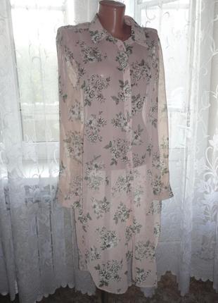 Шикарная длинная туника new look р.14 (ог 100, рук. 60, дл.100)