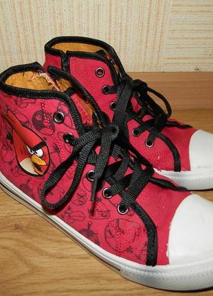 Фирменные кеды angry birds р. 34