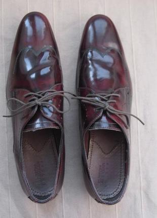Burton menswear (46) кожаные туфли дерби мужские2 фото