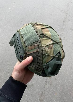 Универсальный кавер чехол на шлем фаст в цвете мультикам зуда всу военная защита пикселей
