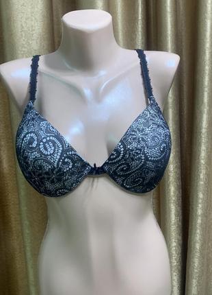 Бюстгалтер miss lovely чёрный гипюр на бежевом l/ 75c 80c, 85c