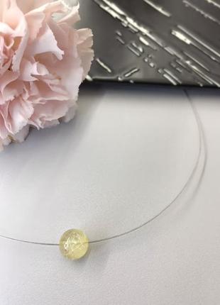 Чокер-кольє з цитрином3 фото