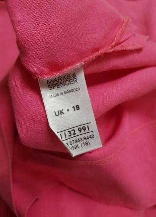 Качественная брендовая блуза туника с льном marks &amp;spencer6 фото