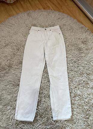 Джинсы 👖 женские белые zara плотный джинс стильные модные классные