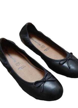 Кожаные балетки,туфли,мокасины Tamaris