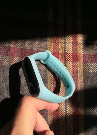 Ремешок mi band 3 mi band 4 mi band 5 mi band 6 светящиеся luminous голубой1 фото