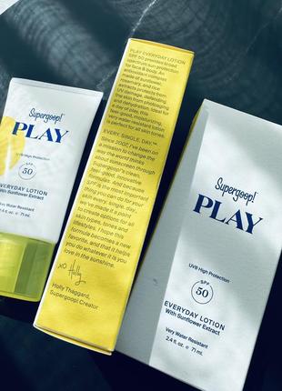 Supergoop! play everyday sunscreen lotion spf 50 pa++++ ежедневное солнцезащитное средство для лица и тела4 фото