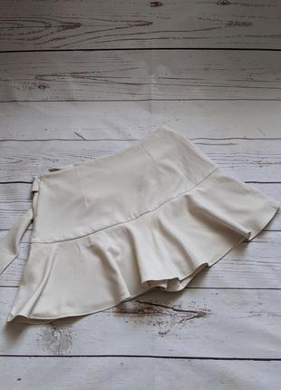 Молочна юбка-шортм від zara3 фото