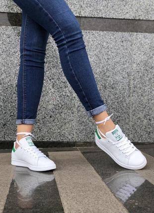 Кеды adidas stan smith в белом цвете (весна-лето-осень)😍5 фото