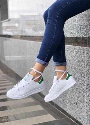 Кеды adidas stan smith в белом цвете (весна-лето-осень)😍10 фото