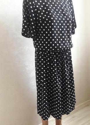 Миди платье в горошек 2