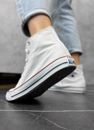 Завышенные текстильные кеды converse4 фото