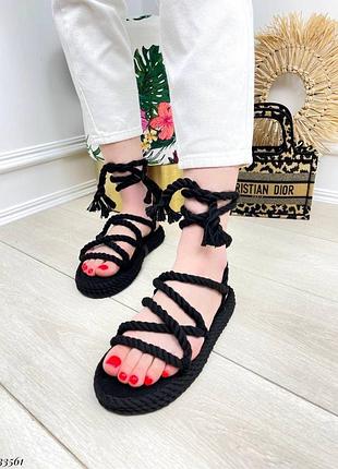 Босоножки плетенки