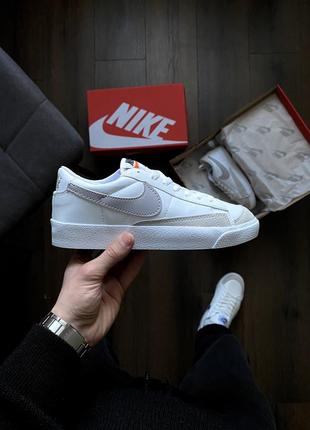 Nike blazer low white&amp;grey2 фото