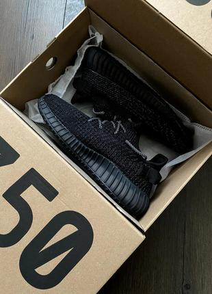 Adidas yeezy boost 350 black рефлектив4 фото