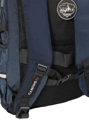 Рюкзак мужской темно-синий с usb и ортопедической спинкой повседневный, спортивный, для ноутбука 17″5 фото