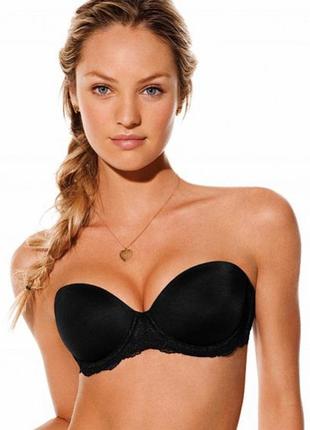 80d/ 36d гладкий контурний бюстгальтер балконет без бретель marks & spencer