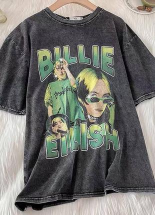 Футболка с принтом "billie eilish"❤️ тканина: бавовна