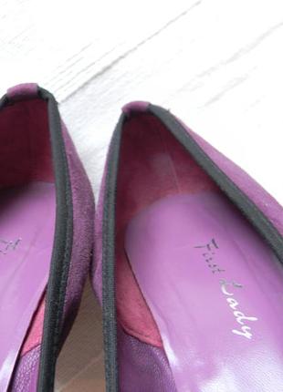 Замшевые лодочки туфли first lady р.40 (26,5 см) испания3 фото