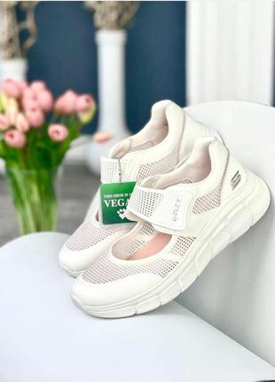 Балетки сандалии летние кроссовки женские skechers 117105wht оригинал1 фото