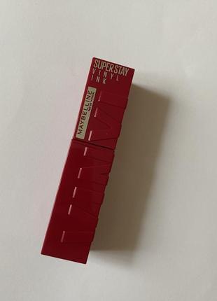 Стійка рідка помада для губ maybelline superstay vinyl ink liquid lipstick