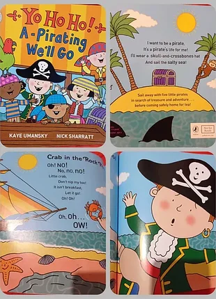 T. yo ho ho a pirating we'll go. английский язык чтение для детей звукоподражание речь пиратов