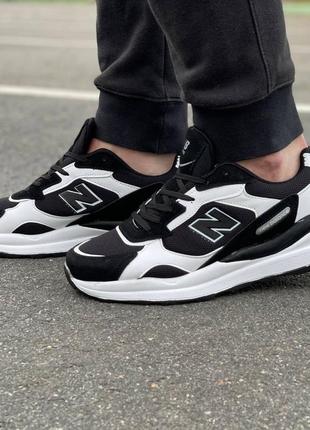 Чоловічі кросівки new balance black white еью баланс черно белые3 фото