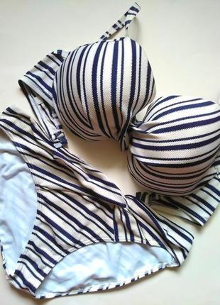 85е-f, 90ті морський стильний купальник балконет, на чашку h